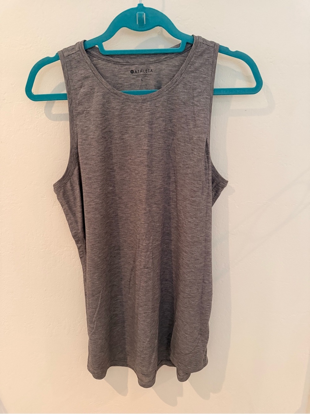 Athleta Gray Scoop Neck Performance Tank